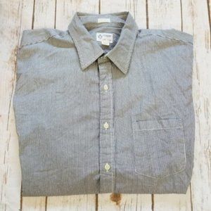 ⬇⬇ J.Crew Slim Flex Oxford Butt Shirt LARGE 16